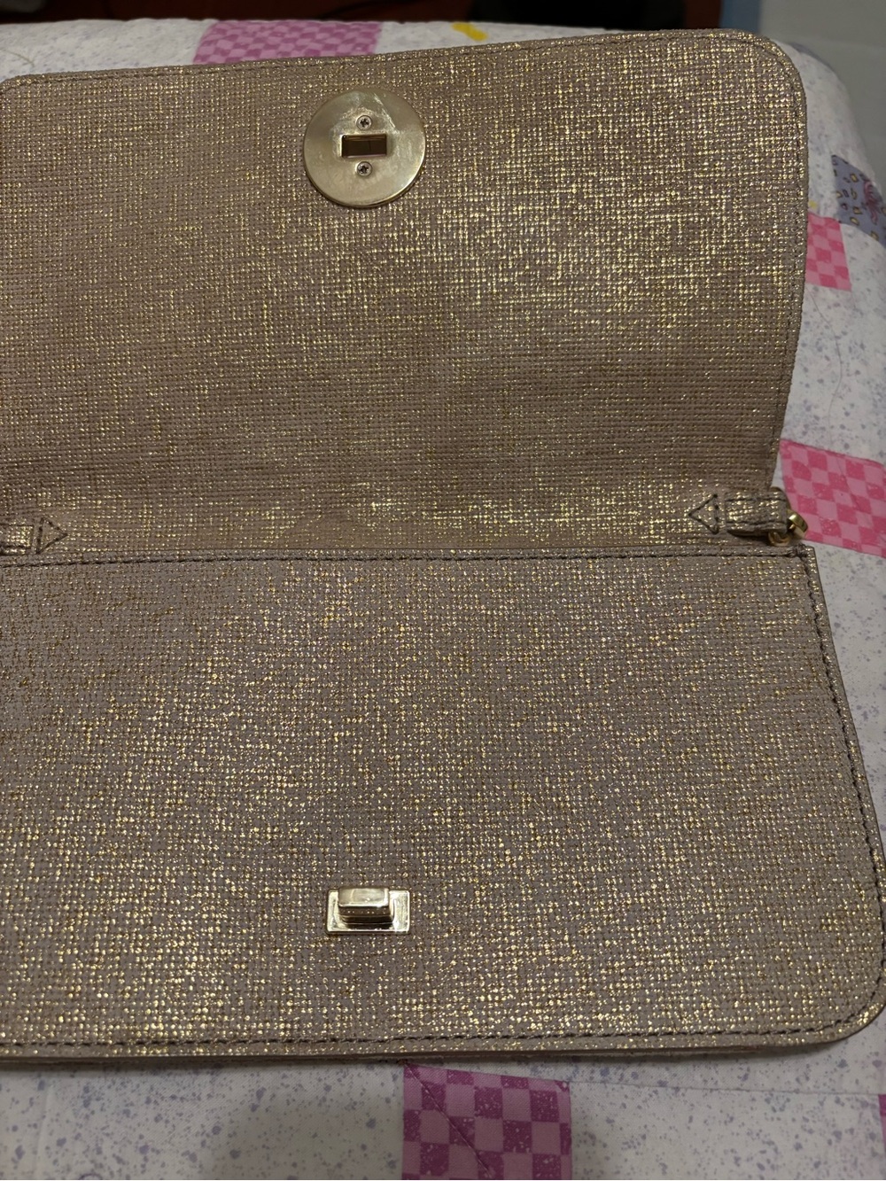 Tory Burch Metallic Gold Chain Crossbody Bag - Picture 11 of 14